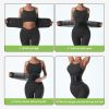 Women's waist training device Neoprene sauna sweat training belt waist shaping belt (black) XXL code